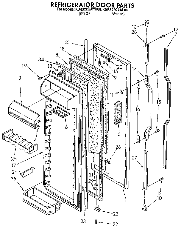 Refrigerator door