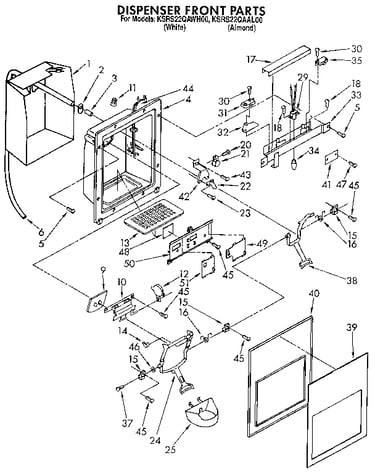 Dispenser front