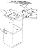 Top and cabinet