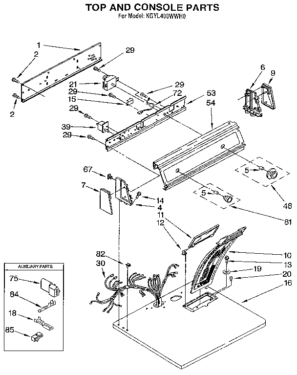 TOP AND CONSOLE