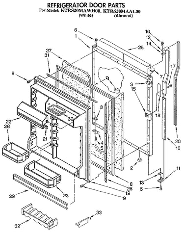 Refrigerator door