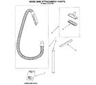 Kenmore 1163341090 hose and attachment diagram