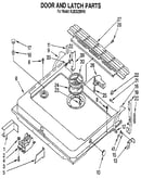 Door and latch