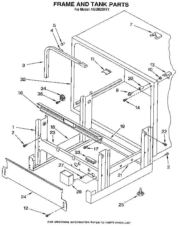 Frame and tank