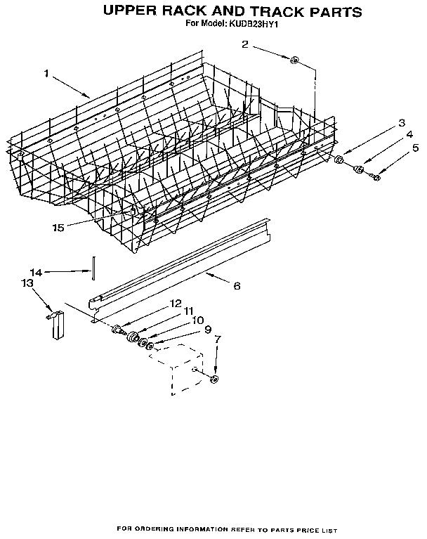 Upper rack and track