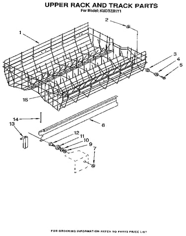 Upper rack and track