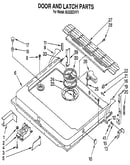 Door and latch