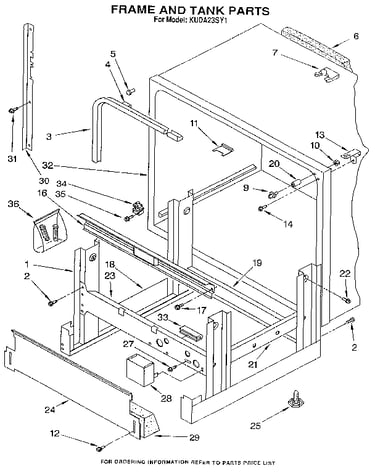 Frame and tank