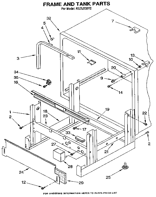 Frame and tank