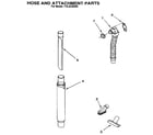 Kenmore 1163238090 hose and attachment diagram