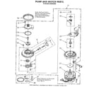 Whirlpool DU8500XX0 pump and motor diagram