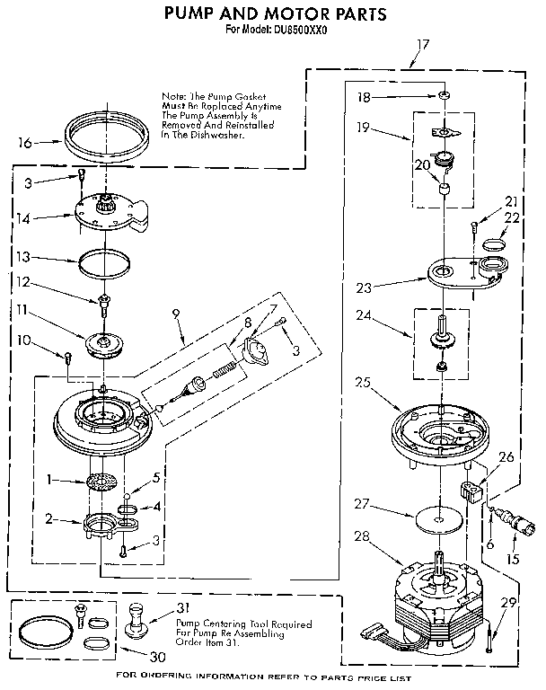 Pump and motor