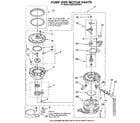 KitchenAid KUDA23SYWH0 pump and motor diagram
