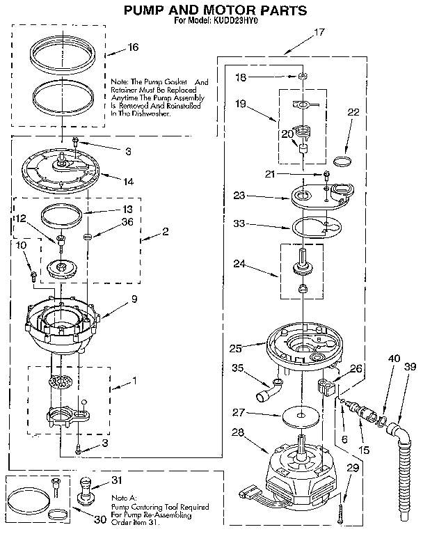 Pump and motor