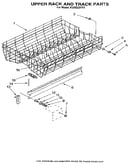 Upper rack and track