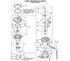 KitchenAid KUDA23SY0 pump and motor diagram