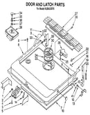 Door and latch