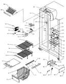 Freezer shelving and refrigerator light