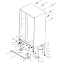 Amana SXD25N-P1162406W cabinet outer hardware diagram