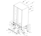 Amana SXD25N-P1162406W cabinet outer hardware diagram