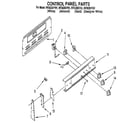 Whirlpool RF302BXYG1 control panel diagram