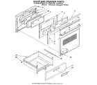 Whirlpool RF364PXYQ1 door and drawer diagram