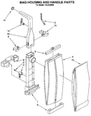 Bag housing and handle