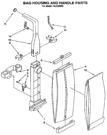 Bag housing and handle