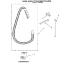 Kenmore 1163329090 hose and attachment diagram