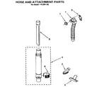 Kenmore 1163361190 hose and attachment diagram