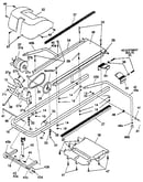 Motor and walking belt assembly