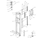 Amana SXD27N-P1162411W freezer door hinge and trim diagram