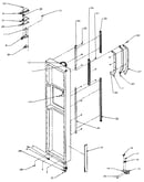 Freezer door hinge and trim
