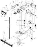 Refirgerator/freezer controls and cabinet