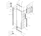 Amana SXD22N-P1162405W refrigerator door hinge and trim diagram