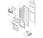 Amana SXD22N-P1162405W refrigerator door diagram