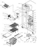 Freezer shelving and refrigerator light