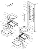 Refrigerator shelving and drawers