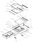 Refrigerator shelving and drawers