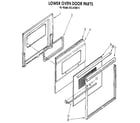 Kenmore 6654428915 lower oven door diagram
