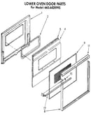Lower oven door