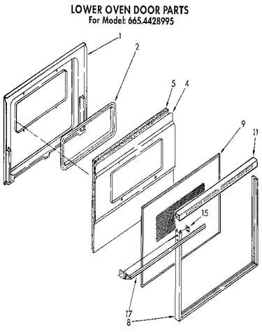Lower oven door