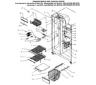 Kenmore 5969535680 freezer shelf and lighting diagram