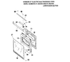 Kenmore 9114832593 lower door section diagram