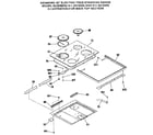 Kenmore 9119372993 main top section diagram