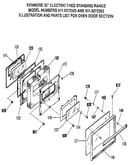 Oven door section
