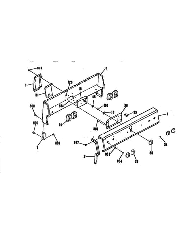 Backguard section