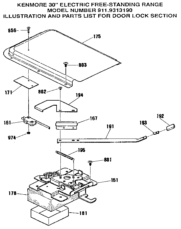 Door lock section