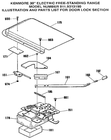 Door lock section