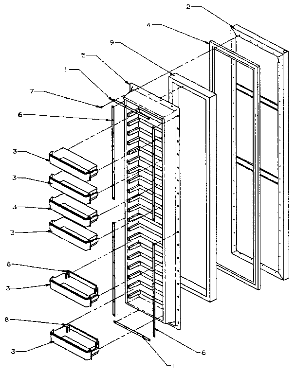 Freezer door